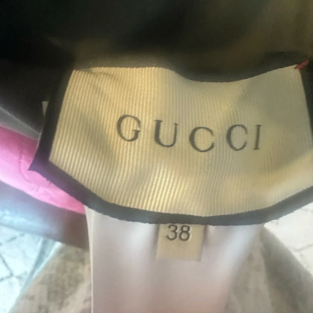 Gucci Vintage Pink Tiger Reversible Jacket w/Army Green Interior Rare - Picture 9 of 9